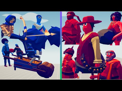 SKELET ARCHER, WHEELBARROW AND CHEERLEADER ARMY  vs  EVERY FACTION - TABS