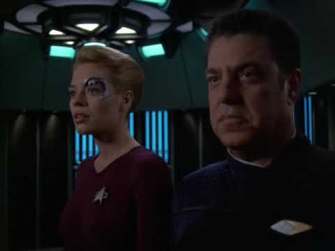 Seven of Nine Onboard the Federation Time Ship Relativity