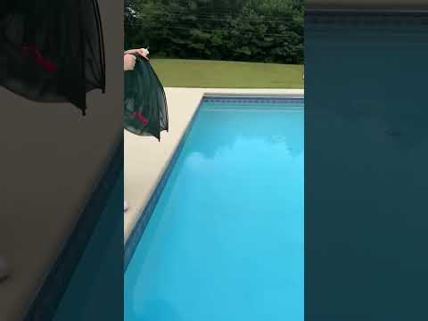He dropped it in the pool just to show his son - it came up full