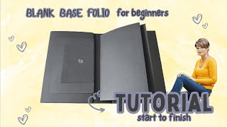 FREE TUTORIAL ✂️ BLACK BASE FOLIO | Start to Finish | Easy for Beginner  2025