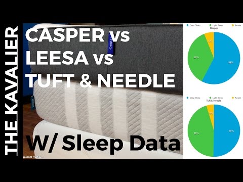 MATTRESS SHOWDOWN w/ SLEEP DATA ANALYSIS | Casper vs Leesa vs Tuft & Needle