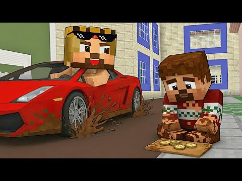 DİLENCİ ARDA VS MİLYONER RÜZGAR! 😱 - Minecraft