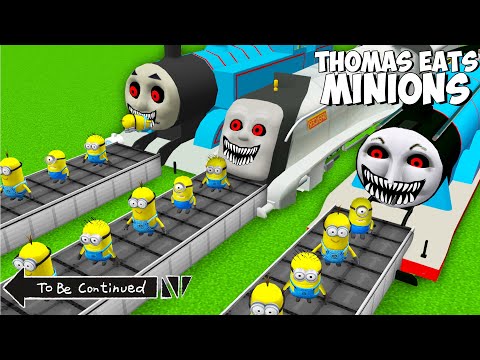 Which SCARY THOMAS EXE eat MORE MINIONS ? THOMAS.EXE vs GORDON.EXE vs SPENCER.EXE !