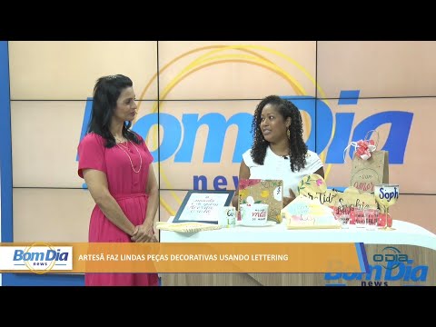 Artesã faz lindas peças decorativas usando Lettering 07 03 2022