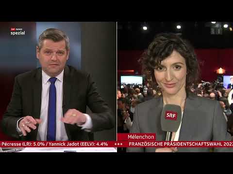 SRF News spezial: Präsidentschaftswahl Frankreich 2022: 1. Wahlgang – Hochrechnung 10.04.22