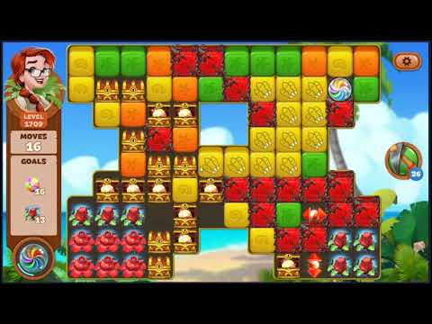Lost Island Blast Adventure Level 1709 - NO BOOSTERS 🏝️ | SKILLGAMING ✔️