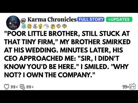 My Brother Mocked My "Failed" Career At His Wedding—Then His Boss Called Me "Sir"