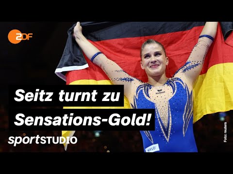 EM-Gold für Elisabeth Seitz am Stufenbarren | European Championships München 2022 | sportstudio