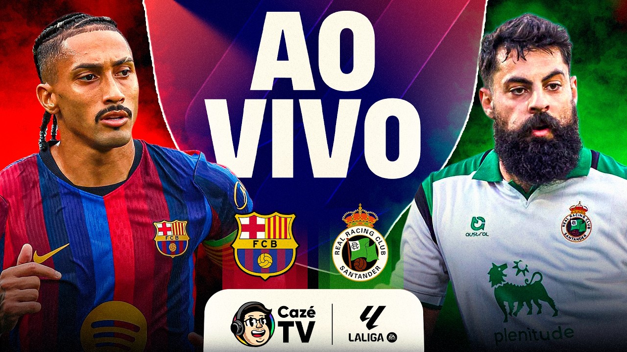 AO VIVO: BARCELONA X RACING CLUB | LALIGA 26/27 | 6ª RODADA