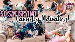 SATISFYING LAUNDRY MOTIVATION | TIPS TO MAKE LAUNDRY MORE FUN | CLEANING MOTIVATION