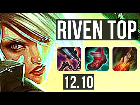 RIVEN vs SWAIN (TOP) | 4.1M mastery, 6 solo kills, 7/1/3, 800+ games | EUW Master | 12.10