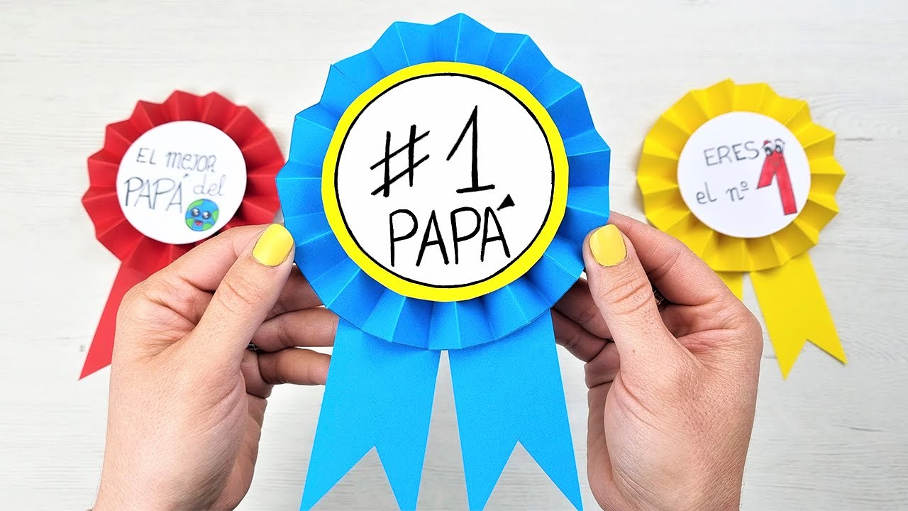 Watch 🥇 Cómo hacer una medalla casera y fácil de papel para el día del Padre Now 🥇 Cómo hacer una medalla casera y fácil de papel para el día del Padre