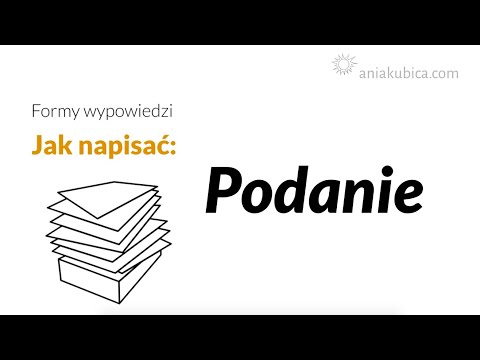 Podanie (z przykładami)