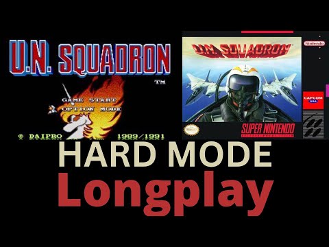 U.N Squadron Snes Hard Difficulty Longplay