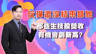 反彈第三天，反彈還沒結束跡象，那些生技股營收有機會創新高?大摩看好台股上萬六，有可能嗎? (圖)