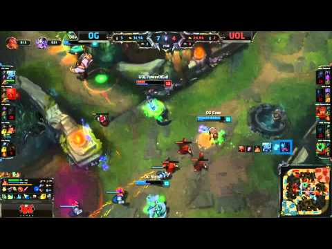 EU LCS Week 3 Day 1 - OG vs UOL | First 5v5 Team Fight Highlight