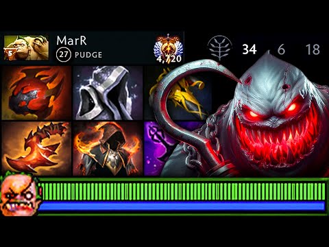 🔥 Pudge 34 KILLS Super BUTCHER — Insane 8700 HP in 37 Minutes | Pudge Official