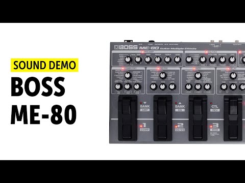 BOSS ME-80 Sound Demo (no talking) with E-Piano, Organ and Synth