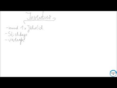 Inventur als zur Stichtags-, verlegte-, permaneten- und Stichprobenintentur