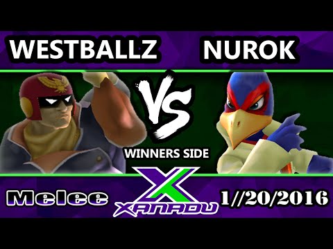 S@X 133 - Tempo | Westballz (Captain Falcon) Vs. Nurok (Falco) SSBM Tournament - Smash Melee