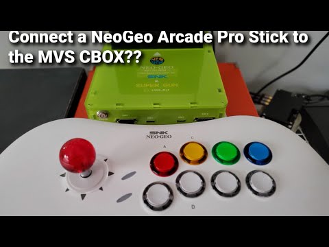 Can you connect a Neo Geo Arcade Stick Pro to the MVS CBOX??