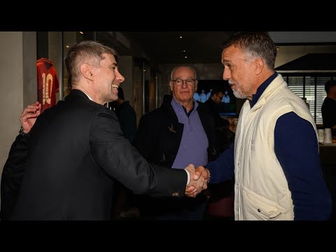 Batistuta visit trigoria photos 💛❤️ #asroma #roma #calcio #football @asroma @ToyotaItalia 