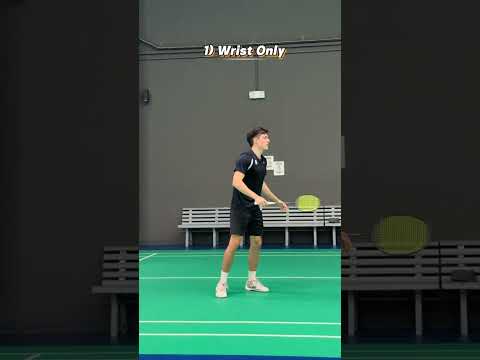 4 levels of smash #badminton #badmintonlovers #badmintontraining #badmintonsmash