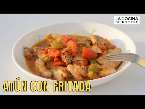 Atún con fritada (receta fácil y de toda la vida) 🐟🔥