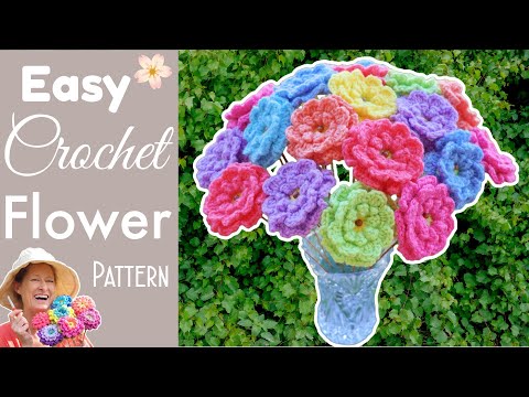 Learn How To Crochet A Stunning Zinnia Flower Bouquet
