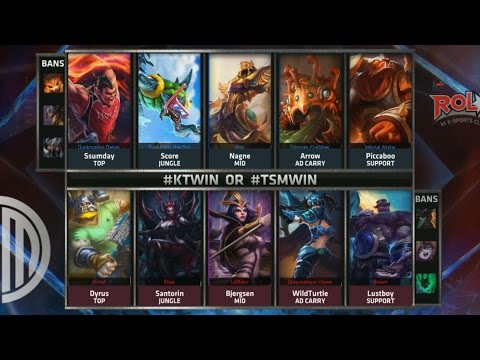 KT vs TSM Highlights - KT ROLSTER vs TEAM SOLOMID - S5 WORLDS 2015 GROUP STAGE