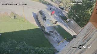 Frightening video captures shooting suspects carjacking woman with baby