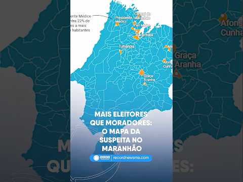 MAIS ELEITORES QUE MORADORES: O MAPA DA SUSPEITA NO MARANHÃO