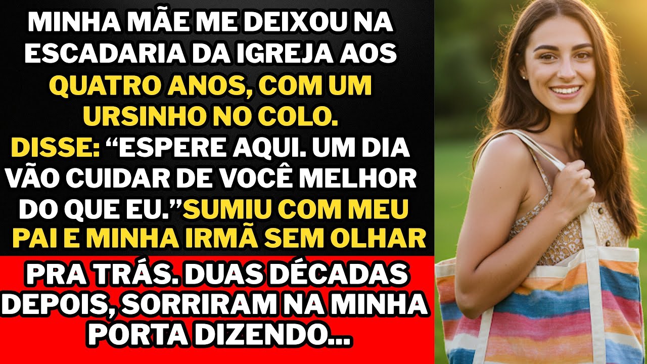 "Fui deixada numa igreja com um bilhete. Vinte anos depois, eles sorriram pra mim na porta."