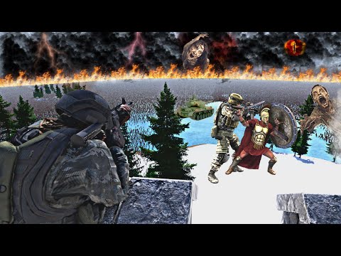 5,000,000 ZOMBIES ARE ATTACKING WINTERFELL'S GRAIN WAREHOUSE - Epic Battle Simulator 2 - UEBS 2