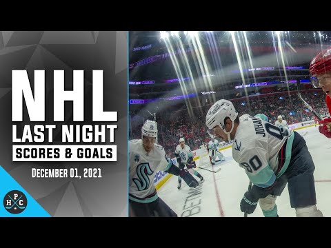NHL Last Night: All 48 Goals and Scores on December 01, 2021