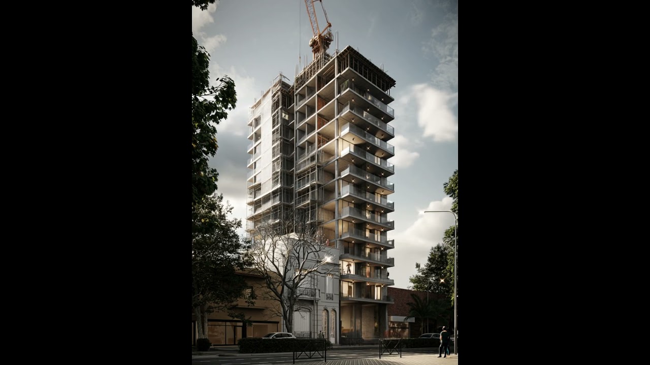 🚧 Render-to-Timelapse (Kling AI) #Timelapse #Architecture #Construction #ArchViz #RealEstate