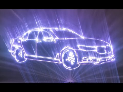 Laser show - BMW7 introduction, Bratislava 2015
