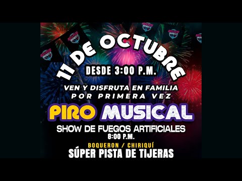 🔴 Piro Musical en Tijeras de Boquerón Provincia de Chiriquí Luces y Efectos Universales  2025