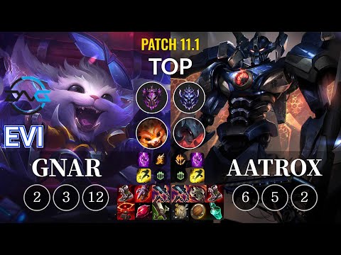 DFM Evi Gnar vs Aatrox Top - KR Patch 11.1
