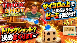 【楽勝？】色んなトリックショット決めていくこのゲームおもろすぎたwww【トリックショットシュミレーター】