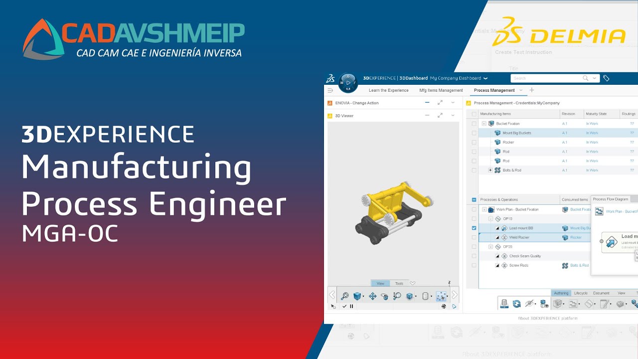 3DEXPERIENCE DELMIA  Manufacturing Process Engineer  Role MGA-OC