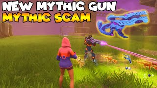 Richest Scammer Drops NEW MYTHIC GUNS! 💯😱 (Scammer Gets Scammed) Fortnite Save The World
