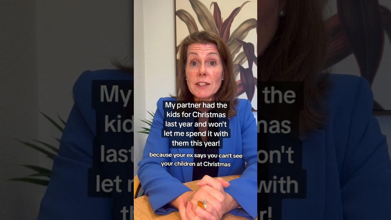 My partner had the kids for Christmas last year and won't let me spend it with them this year?