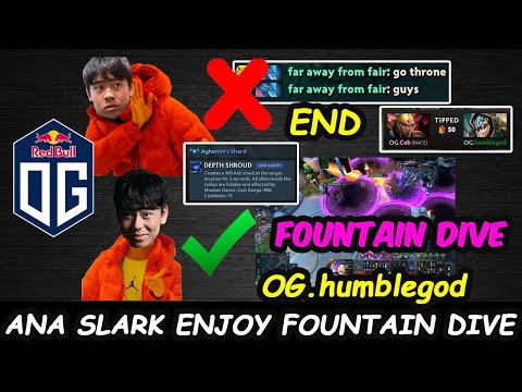 OG Ana HumbleGod Slark Enjoy Fountain Dive Aghanim Shard Build Dota 2 pro gameplay 7.29b