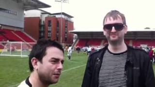Goldie Lookin Chain&#39;s The Maggot at Soccer Six Indie at Leyton Orient FC, London May 13, 2012