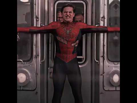 "He Outrun the Speed of a SUBWAY!."🗿🥶 - Spider Man edit | Los Voltaje Slowed | #shorts #spiderman