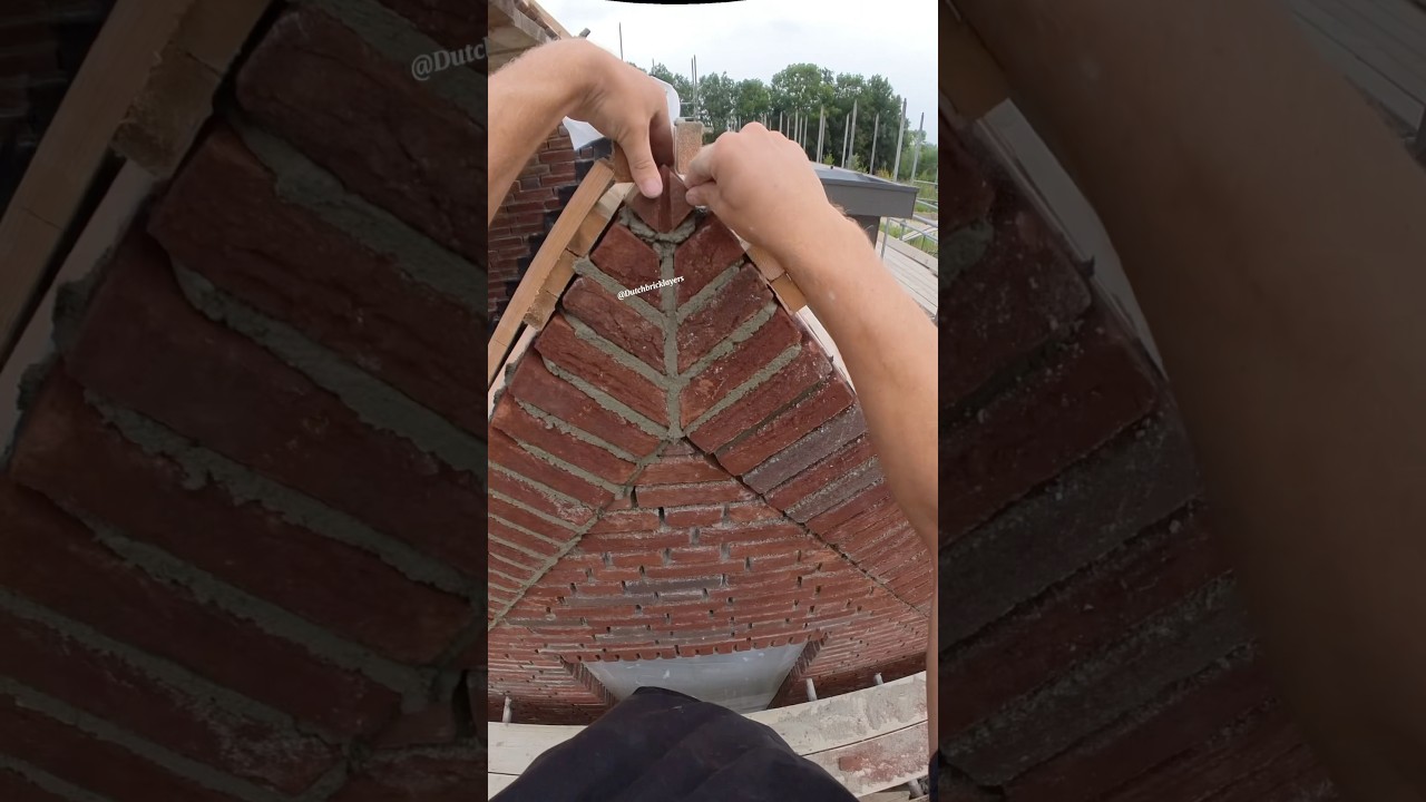 Amazing Bricklaying #architecture #masonry #bricklayer #asmr