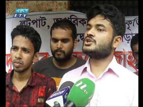 গাছকেটে হল নির্মাণ জাবির প্রশাসনিক ভবন অবরোধ