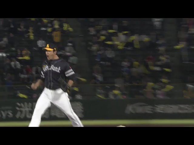 【6回裏】ホークス・五十嵐 気迫の投球でピンチを切り抜ける!! 2017/5/18 Bs-H