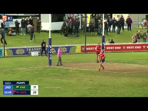 Rd 13 Hostplus SANFL Snapshot - Eagles' Jesse Lonergan dribbles it through